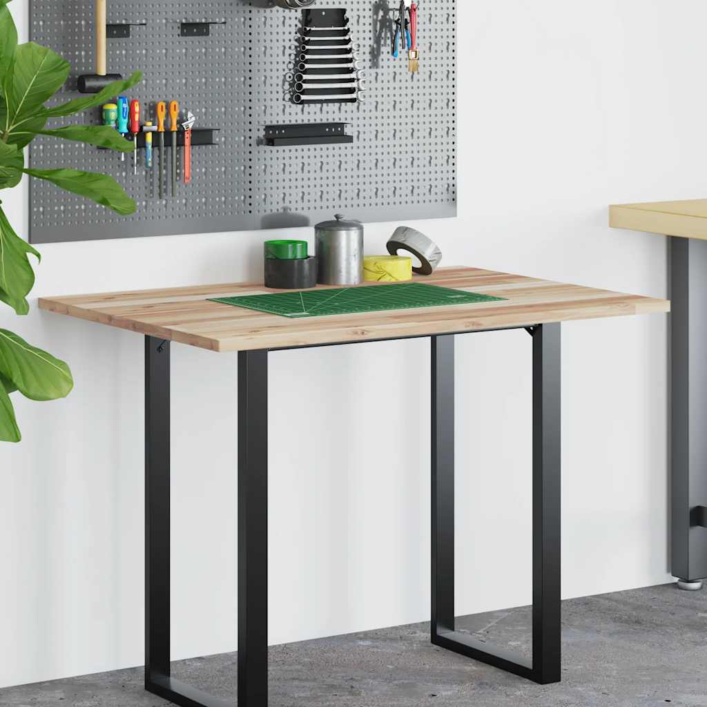 vidaXL Desk Top Untreated 80x70x2 cm Solid Wood Acacia