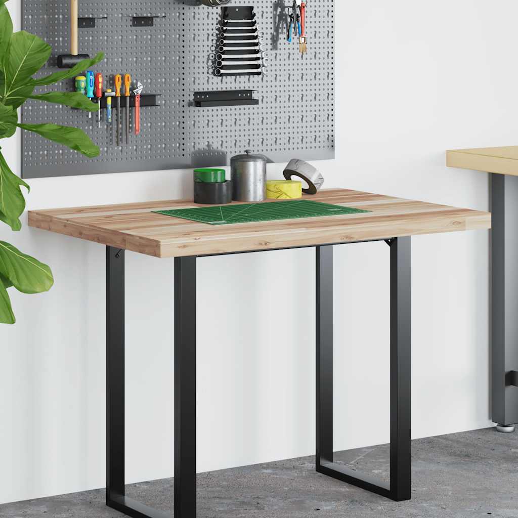 vidaXL Desk Top Untreated 80x70x4 cm Solid Wood Acacia
