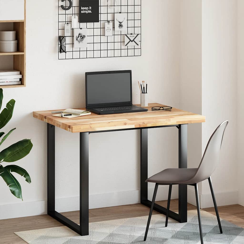vidaXL Desk Top Untreated 100x80x4 cm Solid Wood Acacia