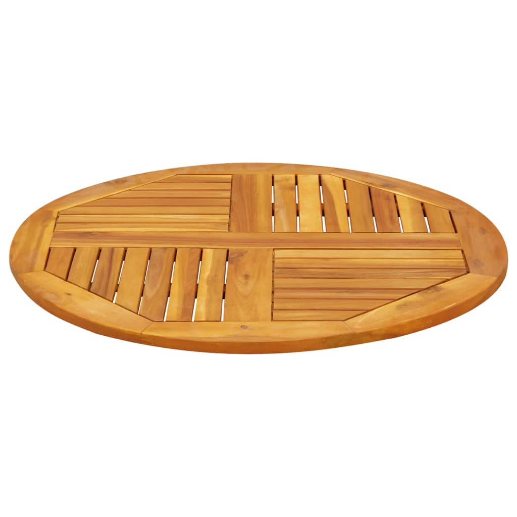vidaXL Table Top Ø80x2.2 cm Round Solid Wood Acacia