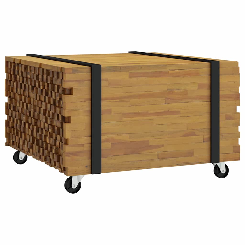 vidaXL Coffee Table Brown 60 x 60 x 38 cm Solid Teak Wood