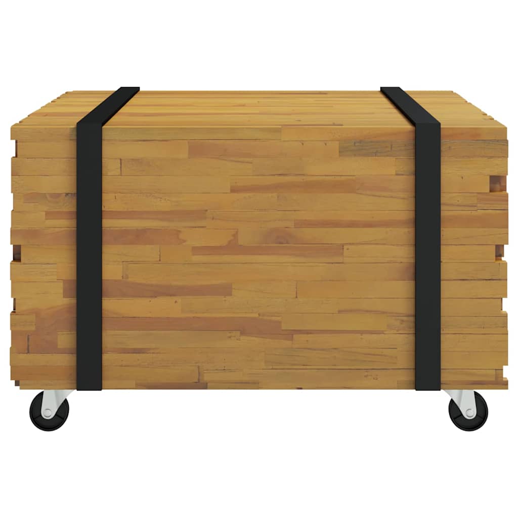 vidaXL Coffee Table Brown 60 x 60 x 38 cm Solid Teak Wood