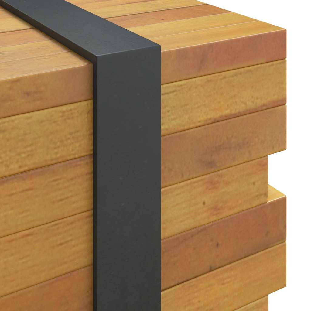 vidaXL TV Stand Brown 110 x 30 x 30 cm Solid Teak Wood