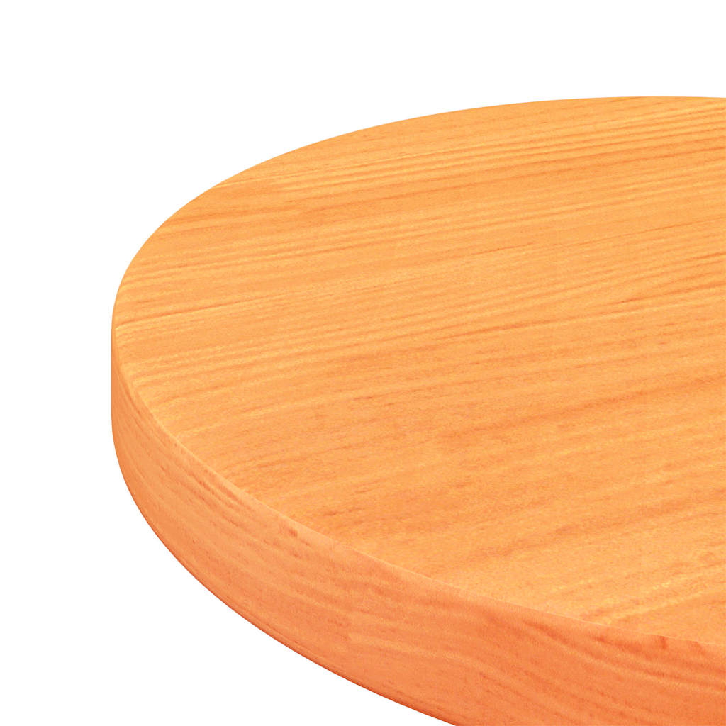 vidaXL Table Top Round Wax Brown Ø30x2.5 cm Solid Wood Pine