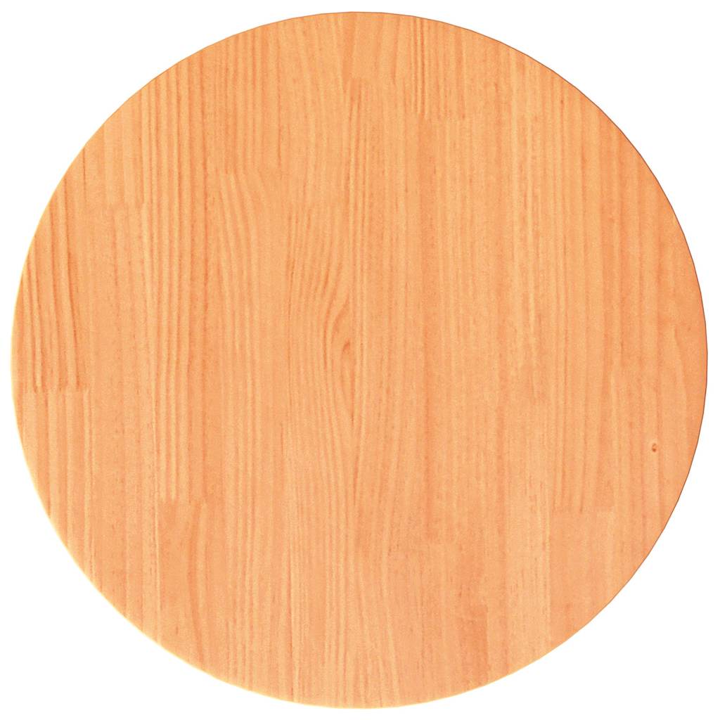vidaXL Table Top Round Wax Brown Ø40x2.5 cm Solid Wood Pine