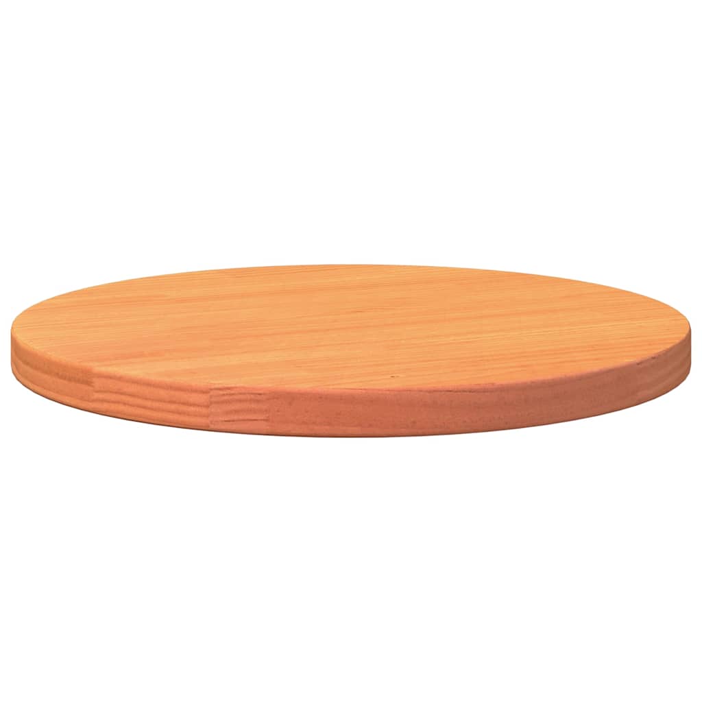 vidaXL Table Top Round Wax Brown Ø40x2.5 cm Solid Wood Pine