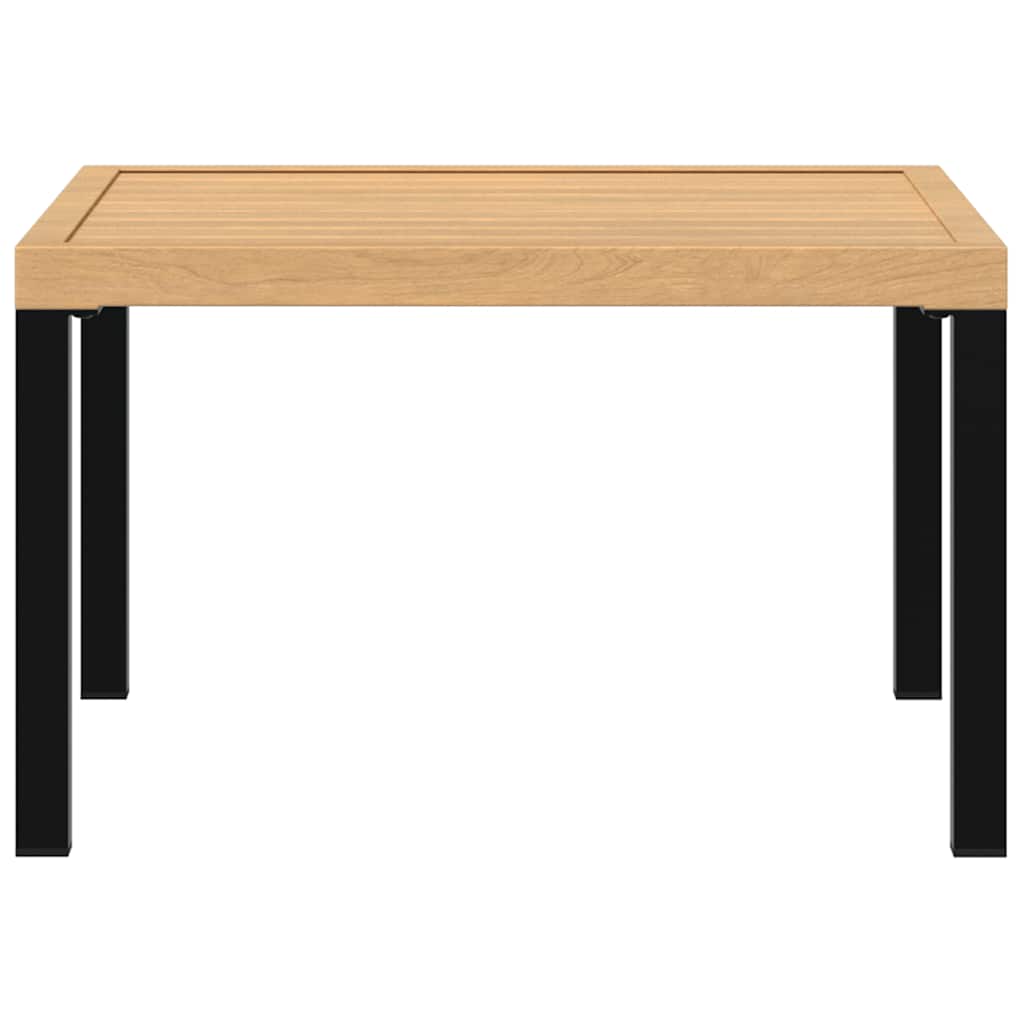 vidaXL Garden Coffee Table Black 65x65x40 cm Aluminium