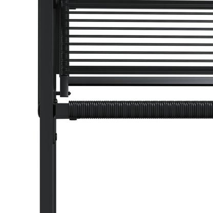 vidaXL Garden Chairs 4 pcs Black Poly Rattan