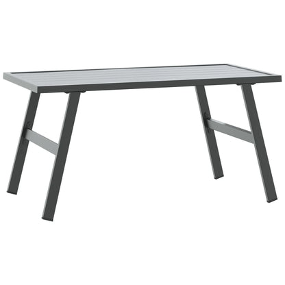 vidaXL Garden Coffee Table Black 90x45x35 cm Powder-coated Steel