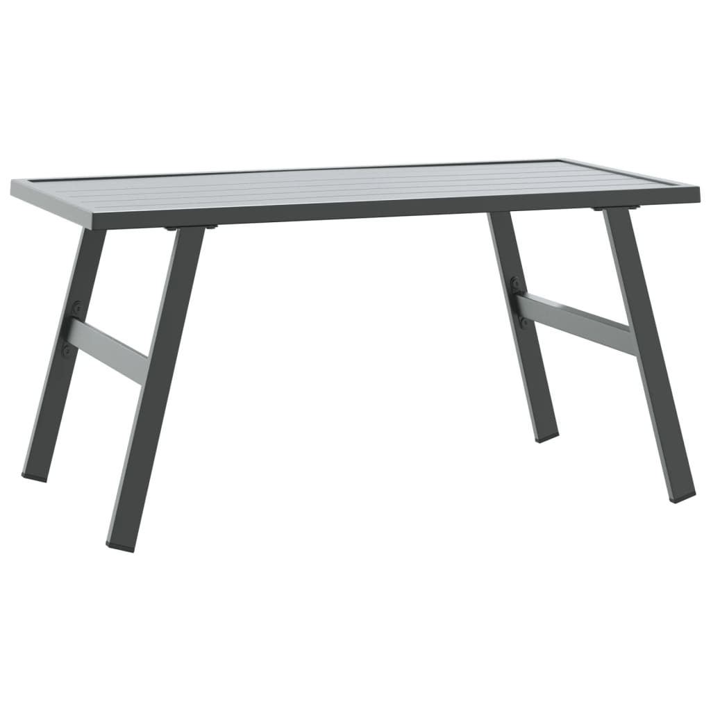 vidaXL Garden Coffee Table Black 90x45x35 cm Powder-coated Steel