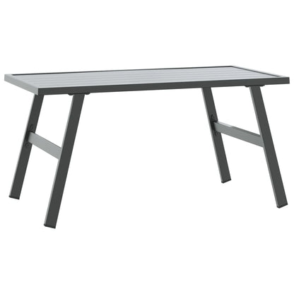 vidaXL Garden Coffee Table Black 90x45x35 cm Powder-coated Steel