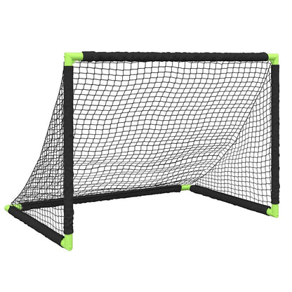 vidaXL Kids'Football Goal Foldable Black 90x64x64 cm