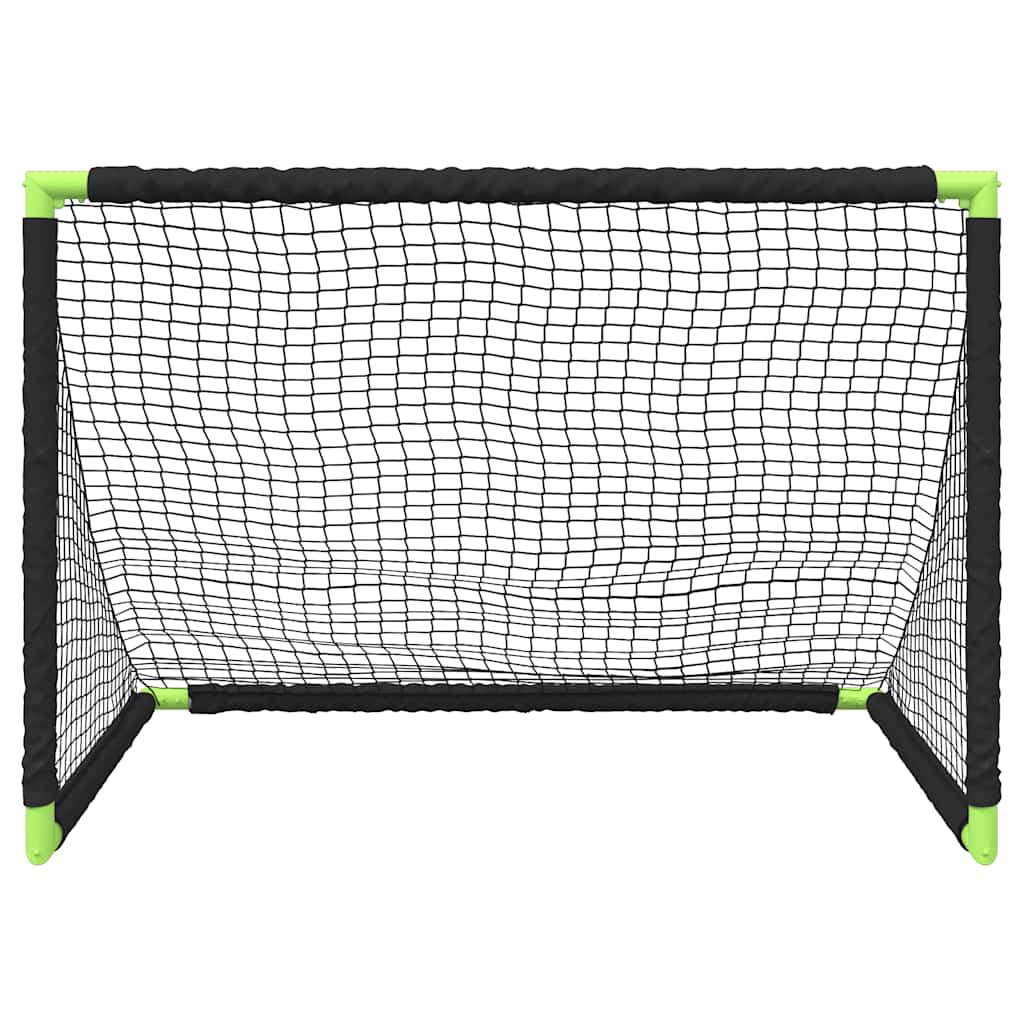 vidaXL Kids'Football Goal Foldable Black 90x64x64 cm