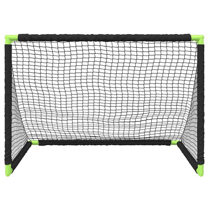 vidaXL Kids'Football Goal Foldable Black 90x64x64 cm