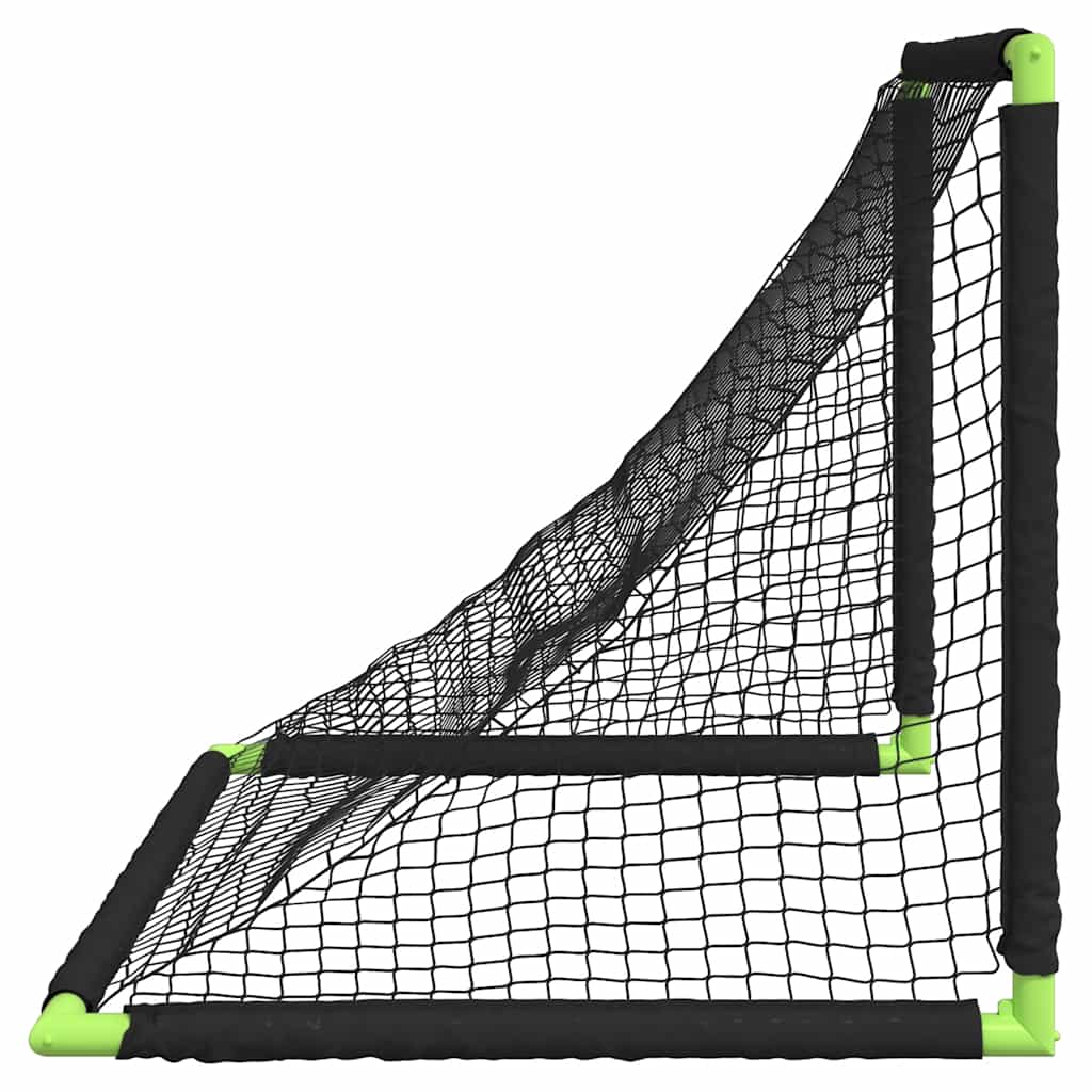 vidaXL Kids'Football Goal Foldable Black 90x64x64 cm