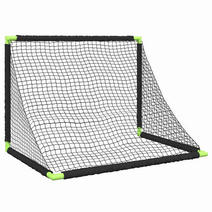 vidaXL Kids'Football Goal Foldable Black 90x64x64 cm