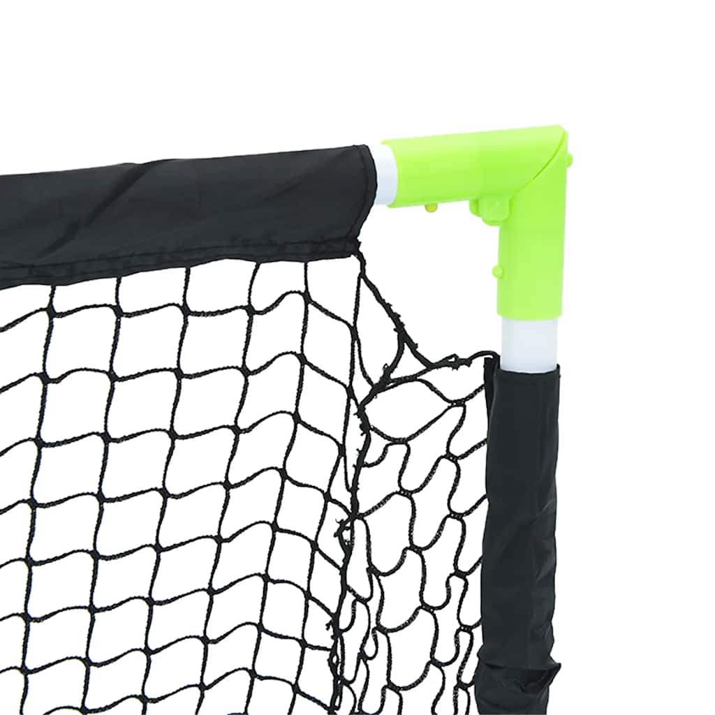 vidaXL Kids'Football Goal Foldable Black 90x64x64 cm