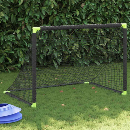 vidaXL Kids'Football Goal Foldable Black 90x64x64 cm