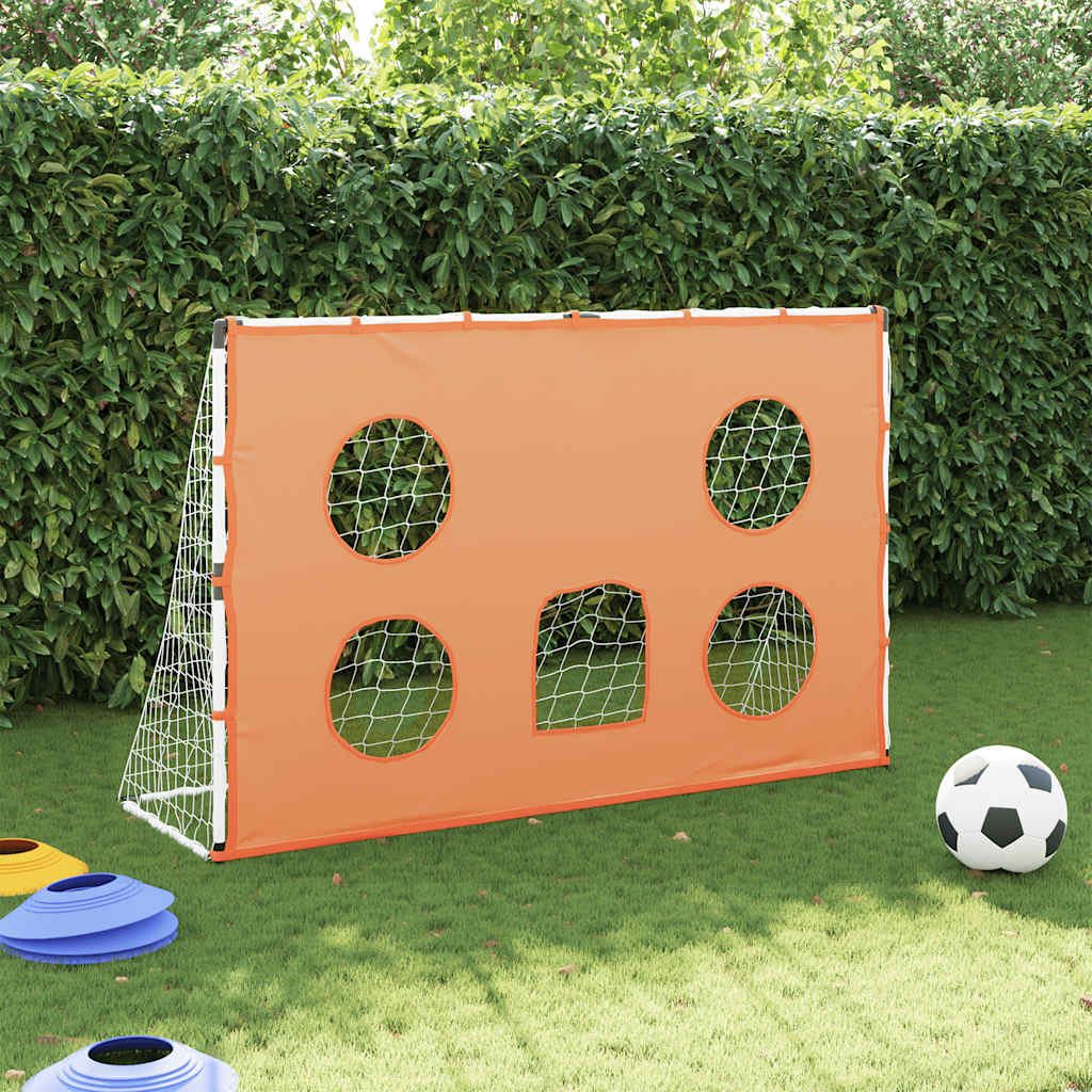 vidaXL Kids'Football Goal with Targeting Mat and Ball 182x62x118 cm