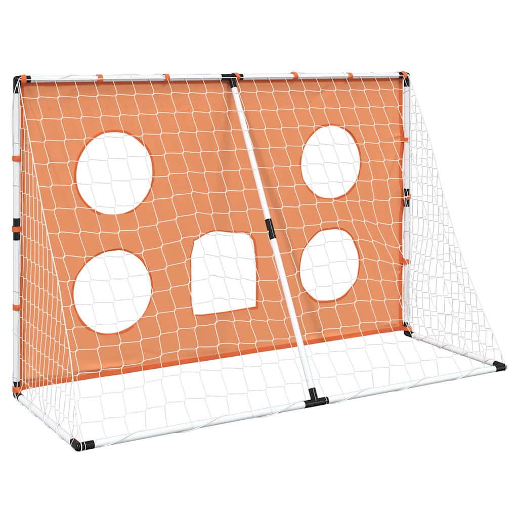 vidaXL Kids'Football Goal with Targeting Mat and Ball 182x62x118 cm