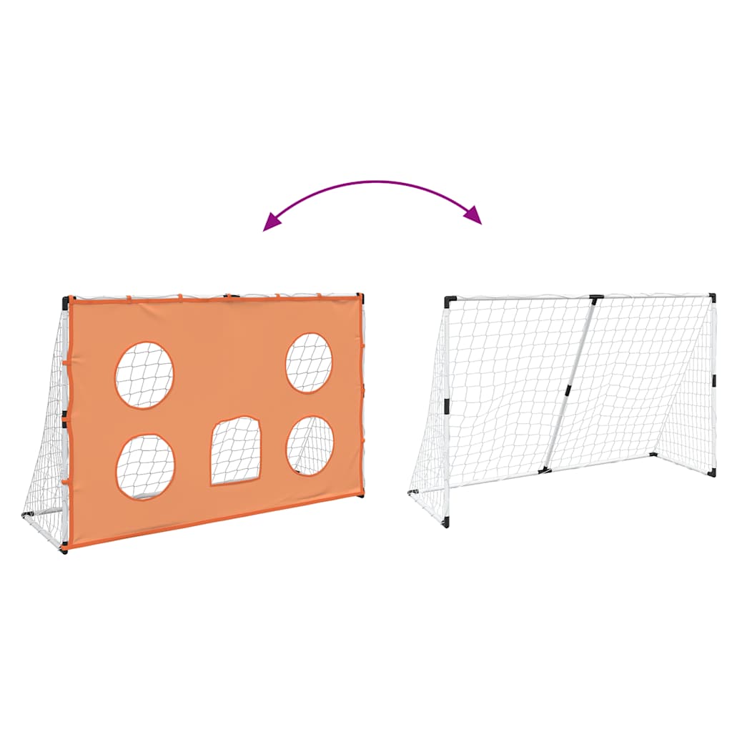 vidaXL Kids'Football Goal with Targeting Mat and Ball 182x62x118 cm