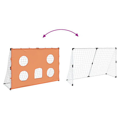 vidaXL Kids'Football Goal with Targeting Mat and Ball 182x62x118 cm