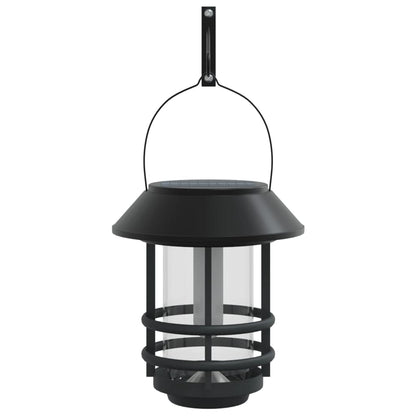 vidaXL Solar Outdoor Wall Lanterns 4 pcs Warm White Flickering Flame