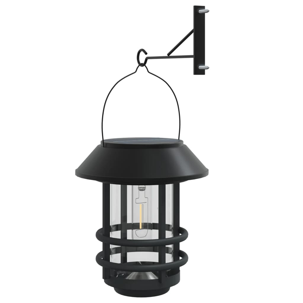 vidaXL Solar Outdoor Wall Lanterns 4 pcs White