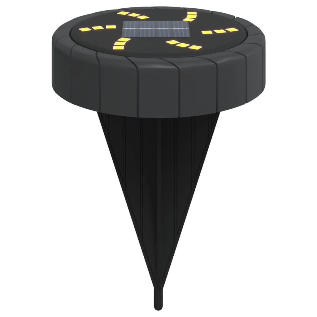 vidaXL Solar Ground Lights with Ground Spikes Outdoor 4 pcs Warm White