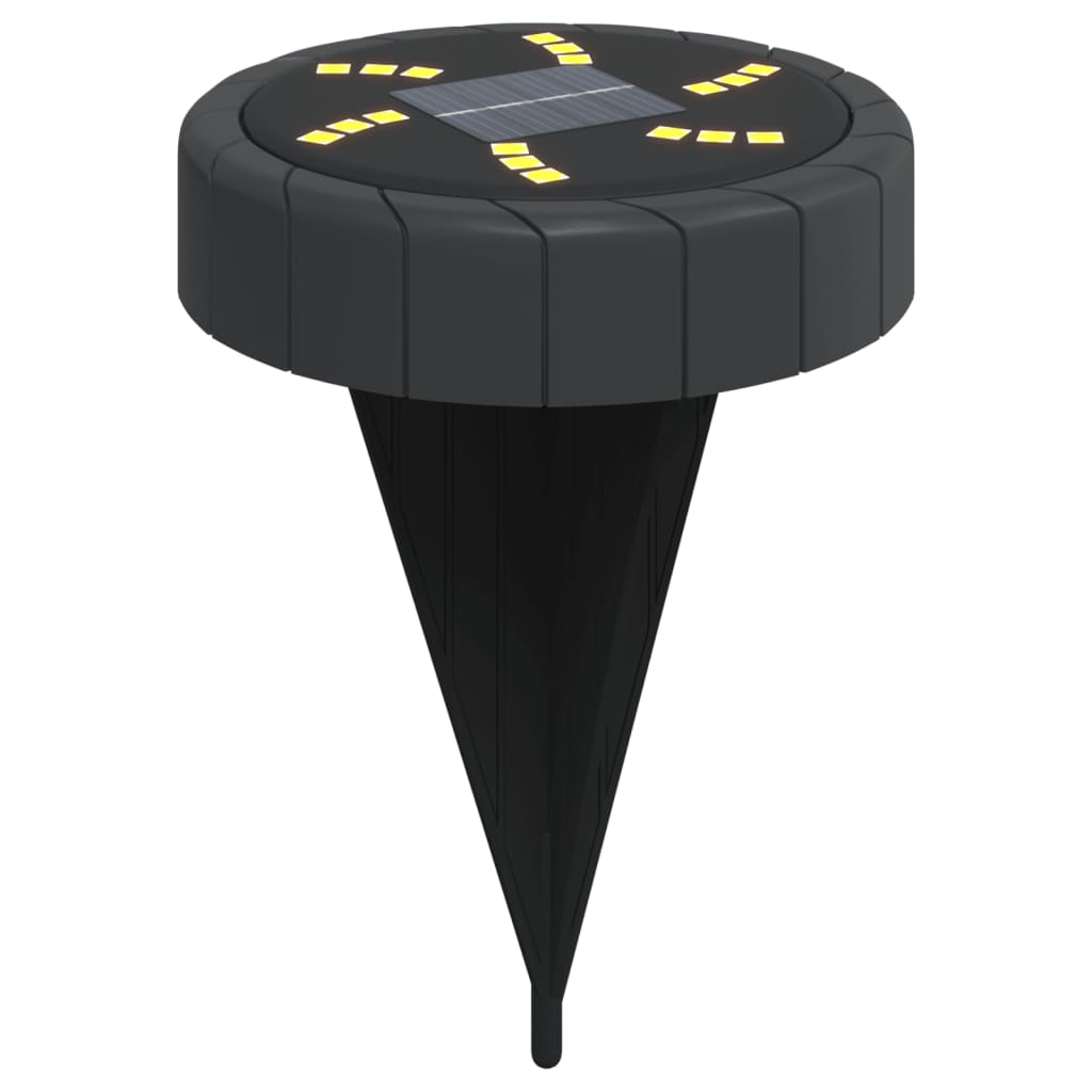 vidaXL Solar Ground Lights with Ground Spikes Outdoor 4 pcs Warm White