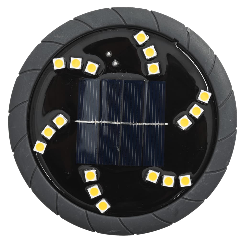 vidaXL Solar Ground Lights with Ground Spikes Outdoor 4 pcs Warm White