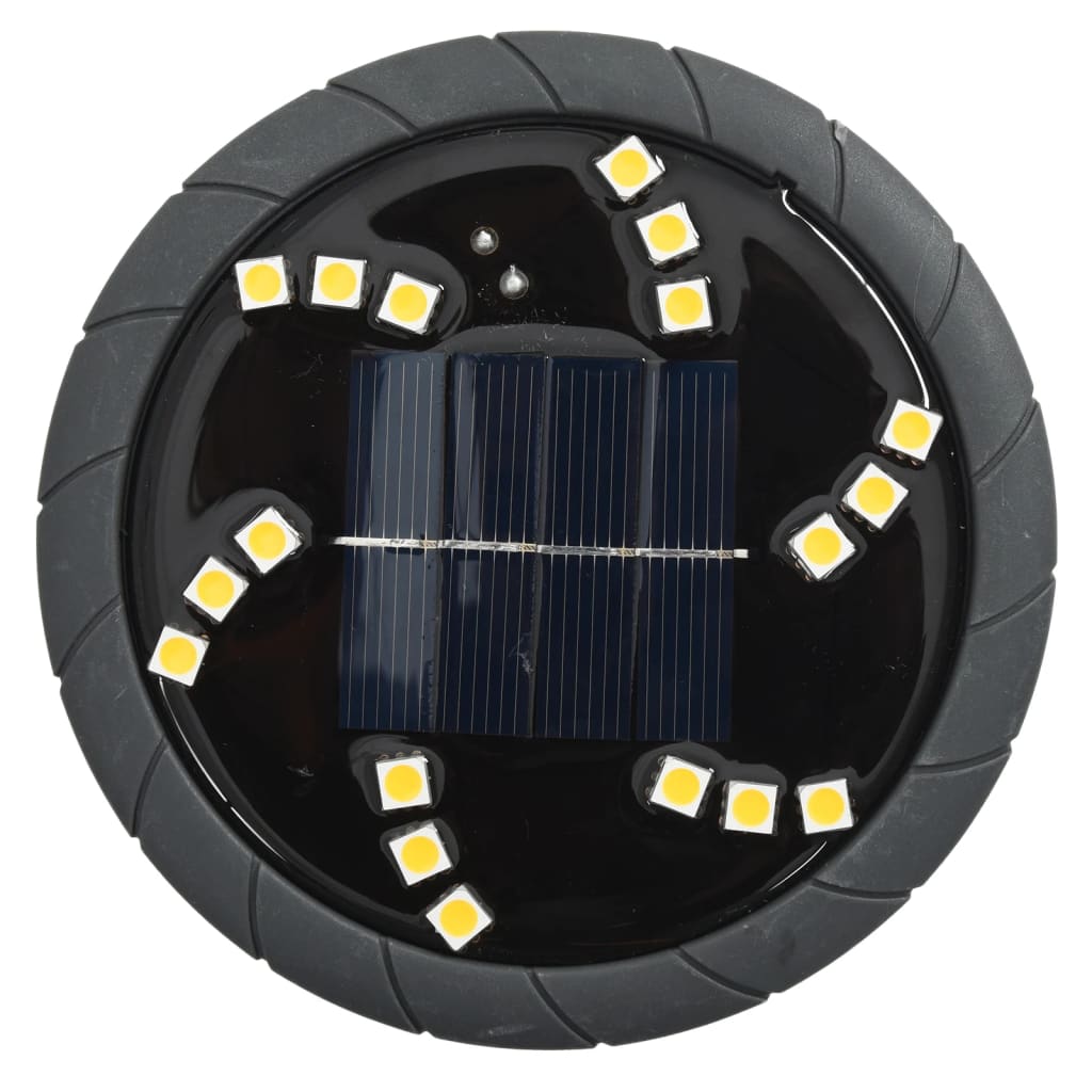 vidaXL Solar Ground Lights with Ground Spikes Outdoor 12 pcs Warm White