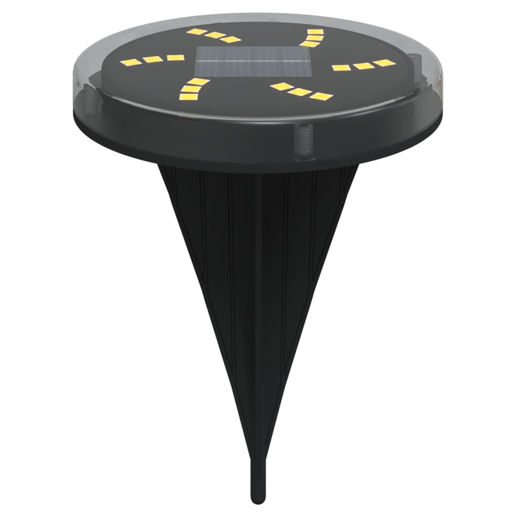 vidaXL Solar Ground Lights with Ground Spikes Outdoor 4 pcs Warm White