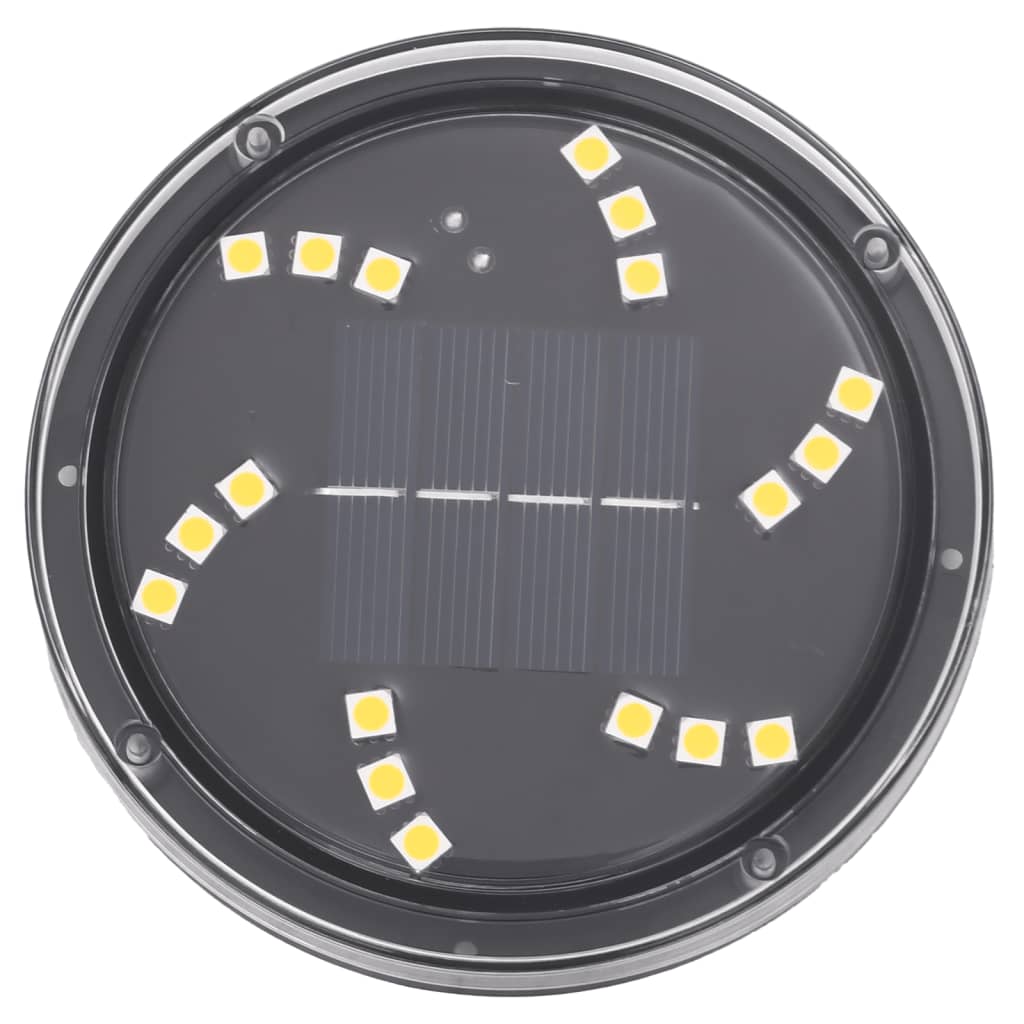 vidaXL Solar Ground Lights with Ground Spikes Outdoor 4 pcs Warm White