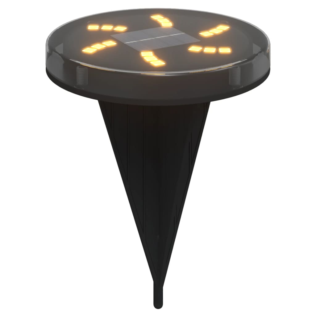 vidaXL Solar Ground Lights with Ground Spikes Outdoor 12 pcs Warm White