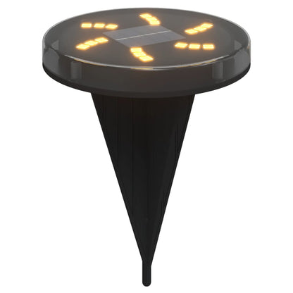 vidaXL Solar Ground Lights with Ground Spikes Outdoor 12 pcs Warm White