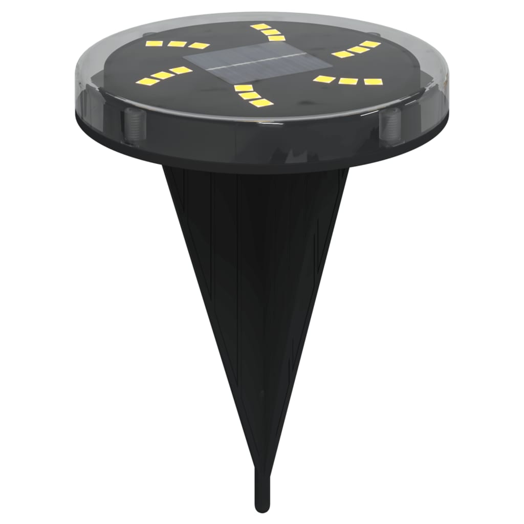 vidaXL Solar Ground Lights with Ground Spikes Outdoor 12 pcs Warm White