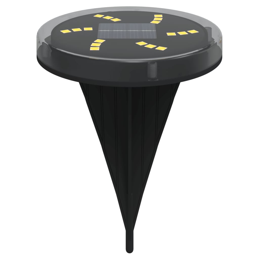 vidaXL Solar Ground Lights with Ground Spikes Outdoor 12 pcs Warm White