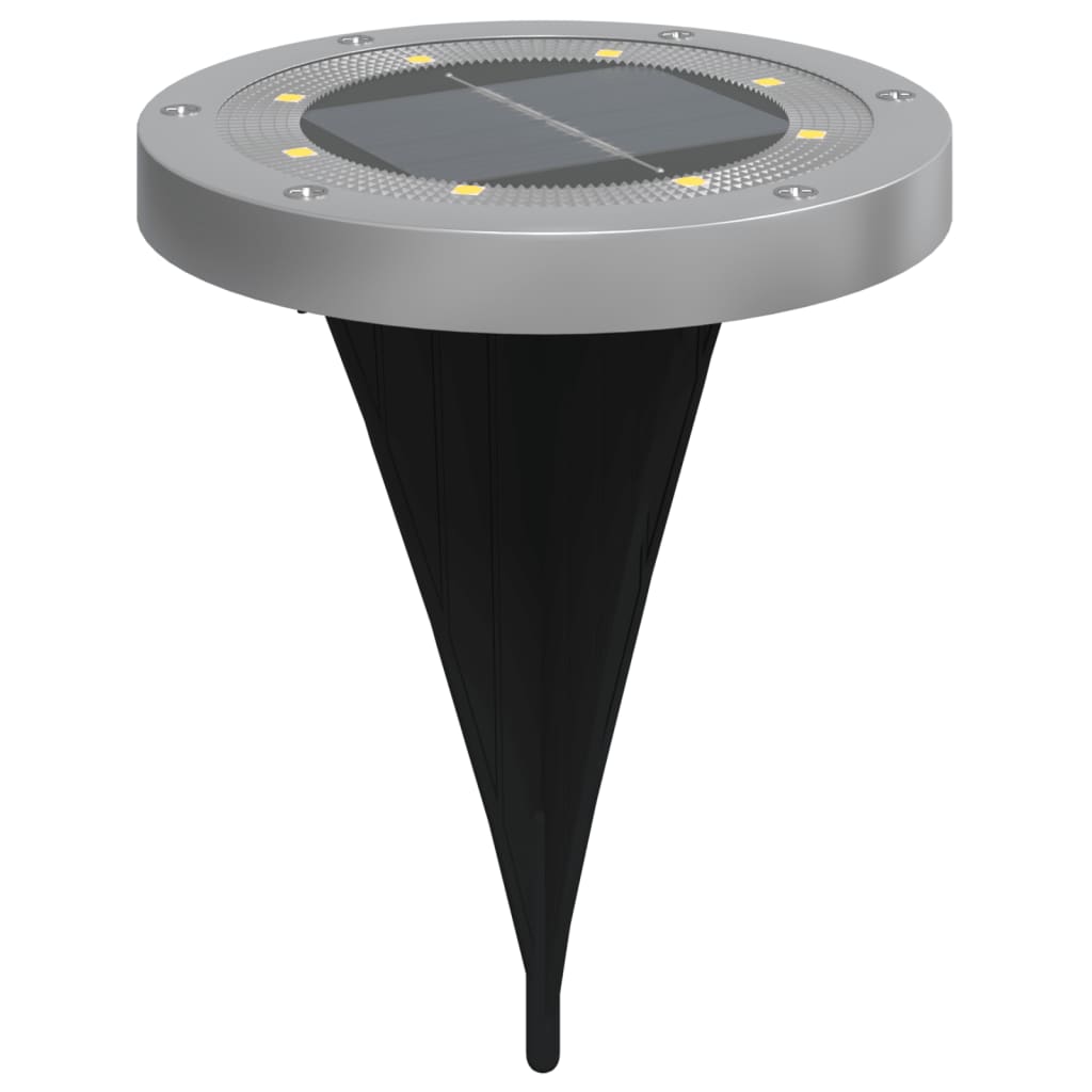 vidaXL Solar Ground Lights with Ground Spikes Outdoor 4 pcs Warm White