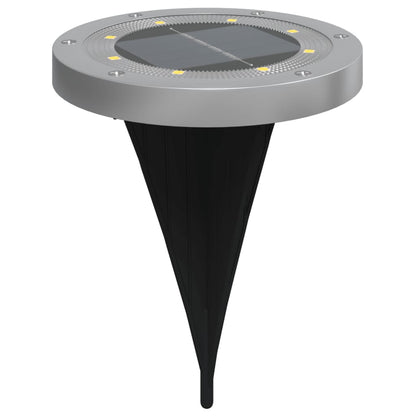 vidaXL Solar Ground Lights with Ground Spikes Outdoor 4 pcs Warm White