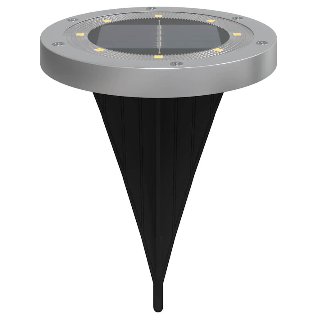 vidaXL Solar Ground Lights with Ground Spikes Outdoor 4 pcs Warm White
