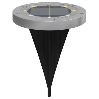 vidaXL Solar Ground Lights with Ground Spikes Outdoor 4 pcs Warm White