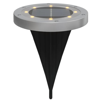 vidaXL Solar Ground Lights with Ground Spikes Outdoor 12 pcs Warm White