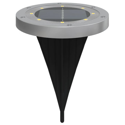 vidaXL Solar Ground Lights with Ground Spikes Outdoor 12 pcs Warm White