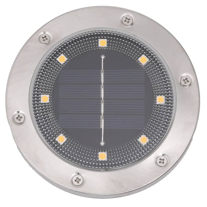 vidaXL Solar Ground Lights with Ground Spikes Outdoor 12 pcs Warm White