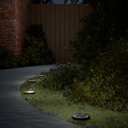 vidaXL Solar Ground Lights with Ground Spikes Outdoor 4 pcs Warm White