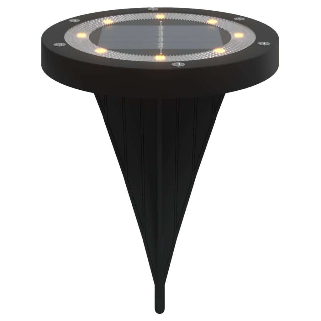 vidaXL Solar Ground Lights with Ground Spikes Outdoor 12 pcs Warm White