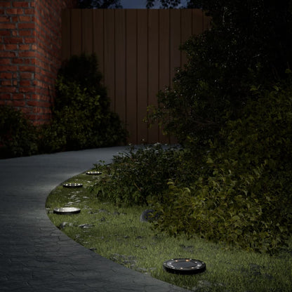 vidaXL Solar Ground Lights with Ground Spikes Outdoor 12 pcs Warm White