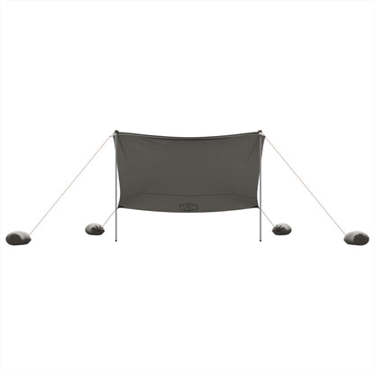 vidaXL Beach Canopy with Sand Anchors Grey 304x300 cm