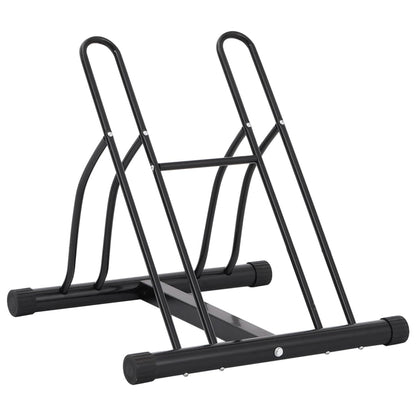 vidaXL Bicycle Stand for 2 Bikes Floor Freestanding Steel